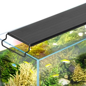 VEVOR Aquarium Light with LCD Monitor, 24W Full Spectrum Fish Tank Light with 24/7 Natural Mode