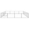 Dog Kennel Silver 301.4 ft² Steel